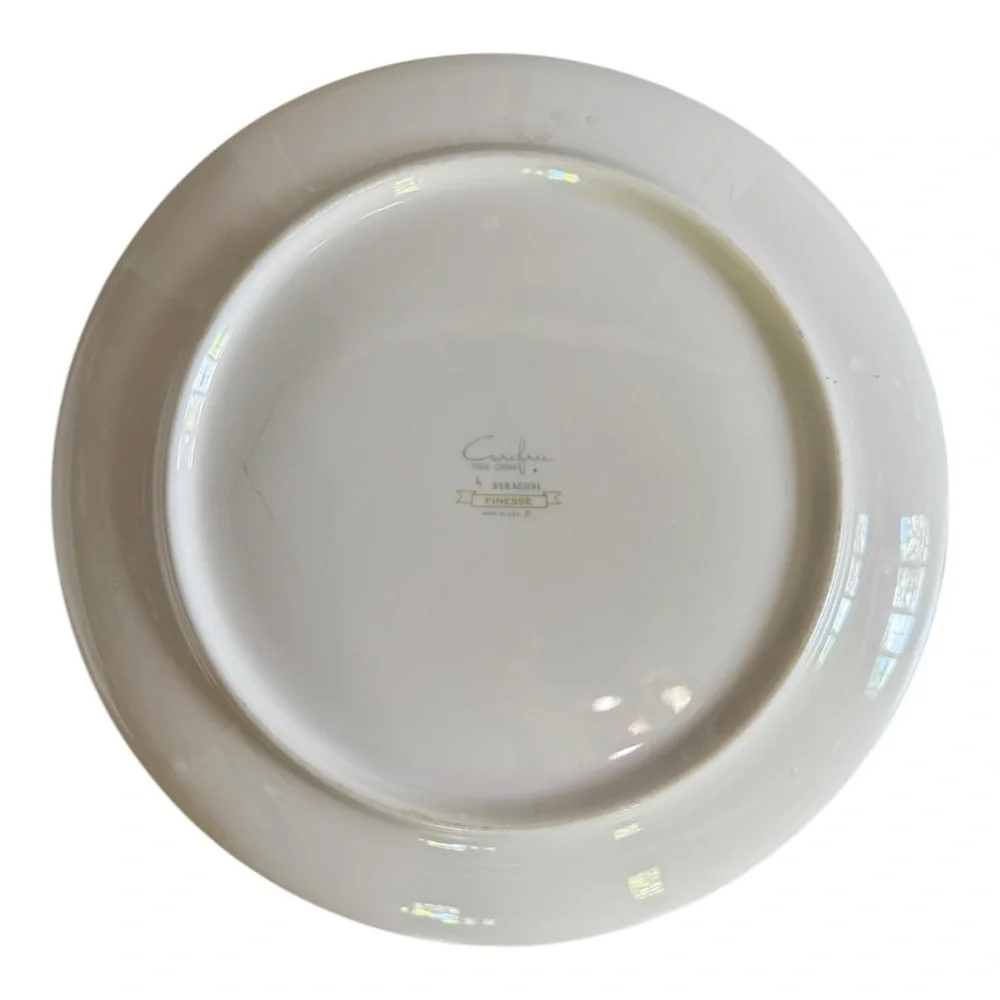Carefree True China By Syracuse Finesse 10” Dinner Plates Set of Two DC2200